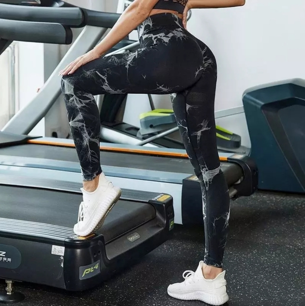 Tye Dye Lift leggings Marble black Scrunch Butt